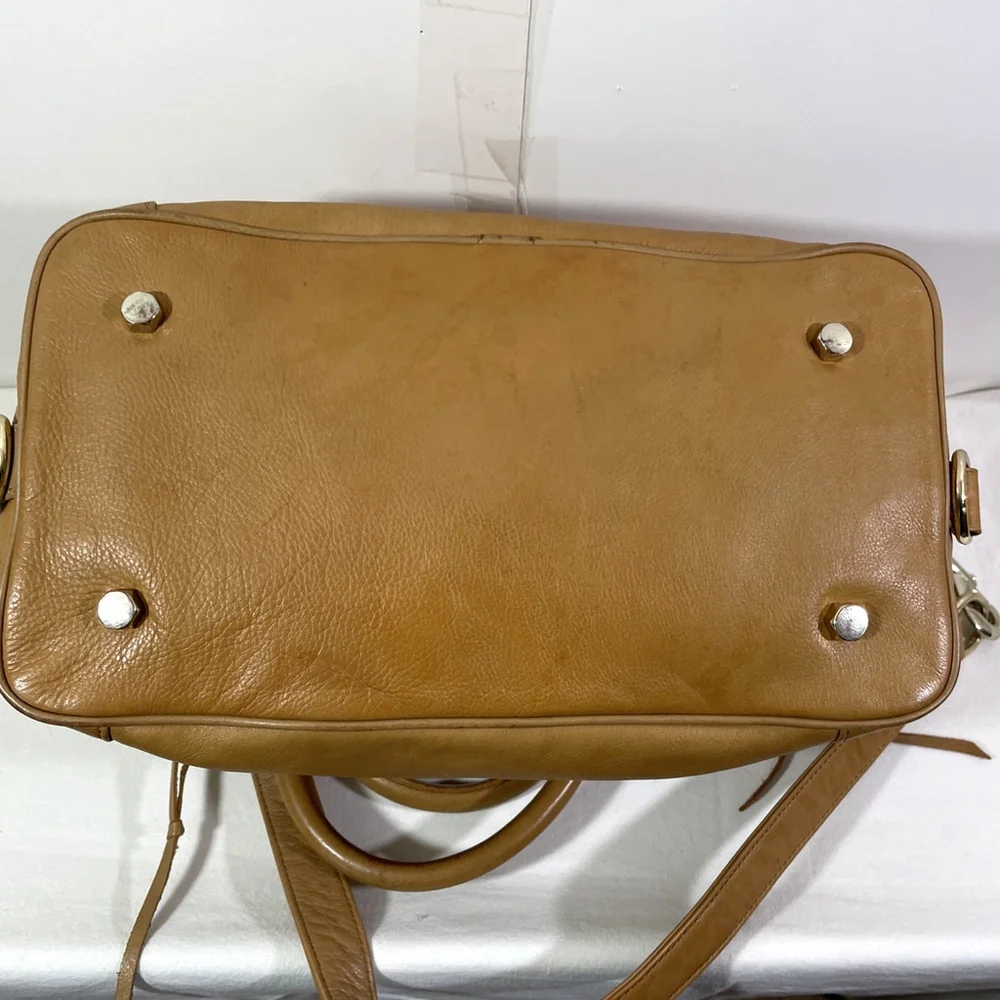 Rebecca Minkoff Morning After Bag MAB Caramel Leather Tote Satchel Crossbody